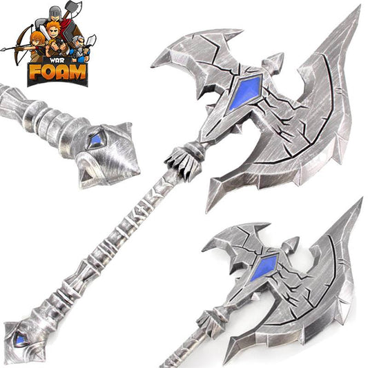 36" Fantasy Two Handed War Foam Battle Axe Costume Prop Weapon