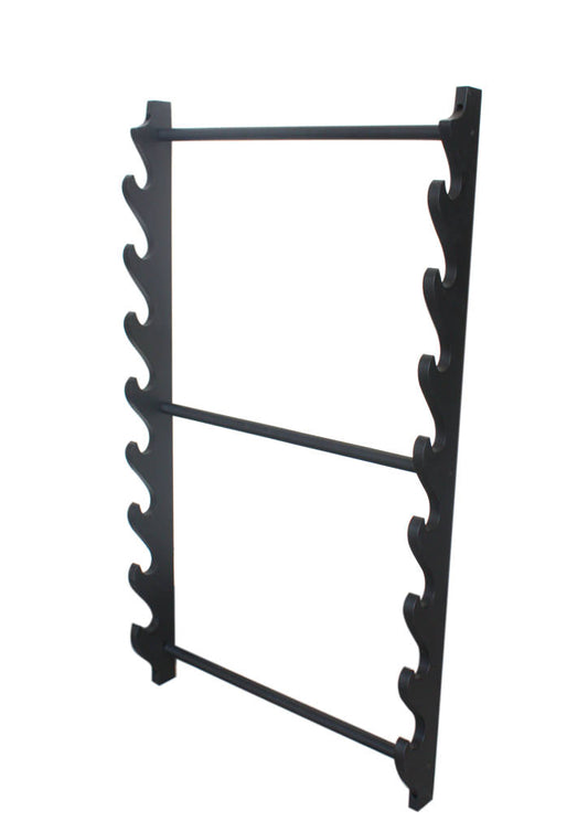 8 Tiers Deluxe Katana Sword Wall Mounted Display Stand Rack/Wall Hanging