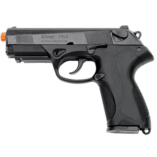 Kimar 9mm Model PK4 Front Firing Blank Firing Gun Black Finish Pistol