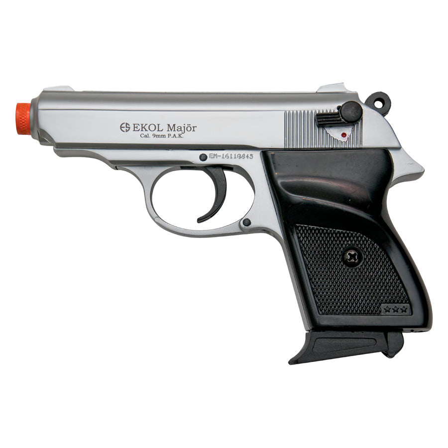 MVP Front Firing Blank Replica Gun - Nickel Finish