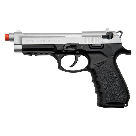 Stalker 918 Silver Finish - 9mm Blank Firing Replica Zoraki Gun