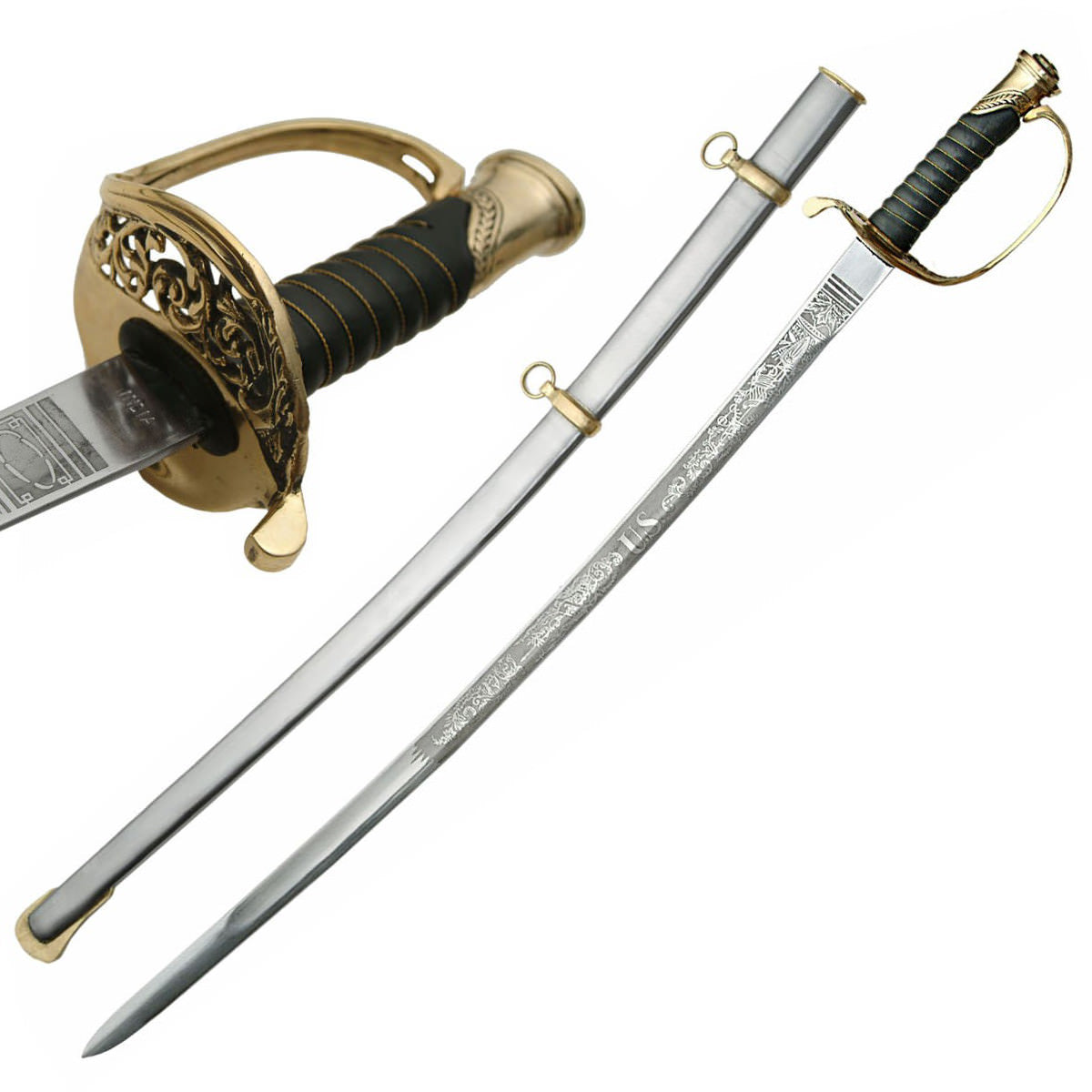 U.S Civil War 1850 Army Staff Field Officers Sword
