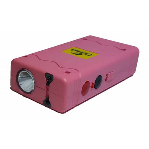 Pink Max Power 10 Million Volt Stun Gun Rechargeable LED Light