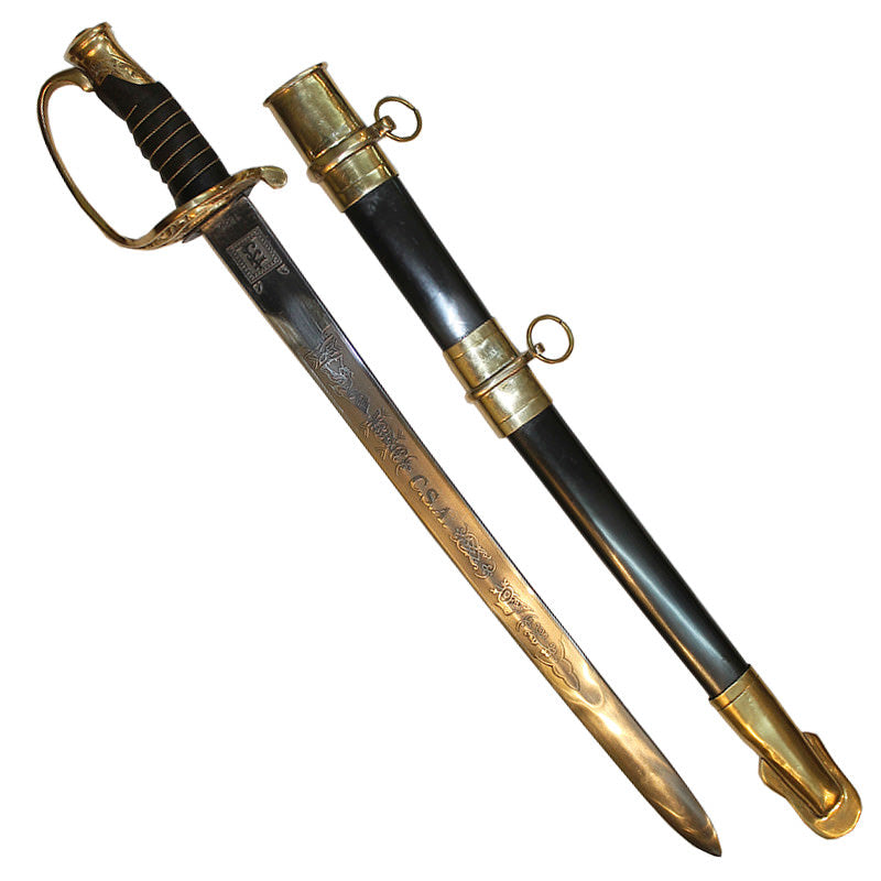 1880 CSA Cavalry Saber Civil War Officer Short Sword Handmade