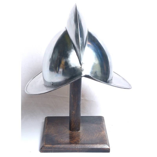 Spanish Comb Morion Helmet With Display Stand