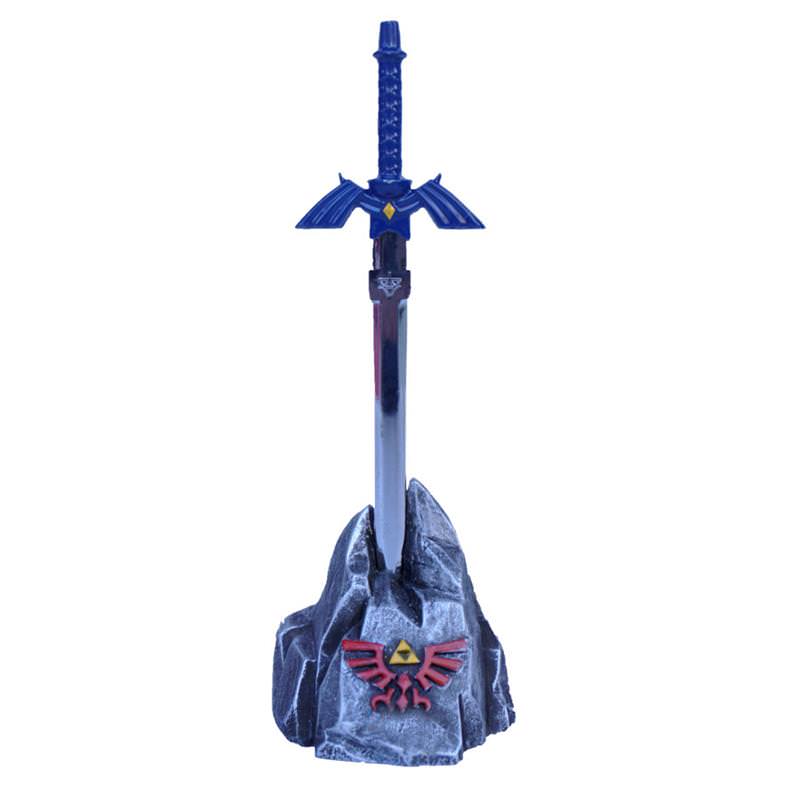 Legend of Zelda Master Sword Letter Opener with Stone Display