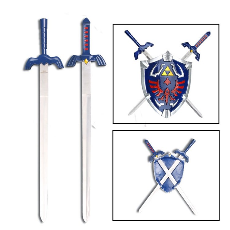 Legend Of Zelda Hylian Shield & Link Swords Wall Display Set