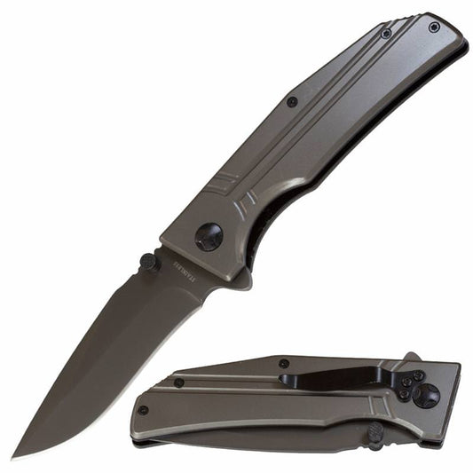Force Protection Drop Point Assisted Open Pocket Knife