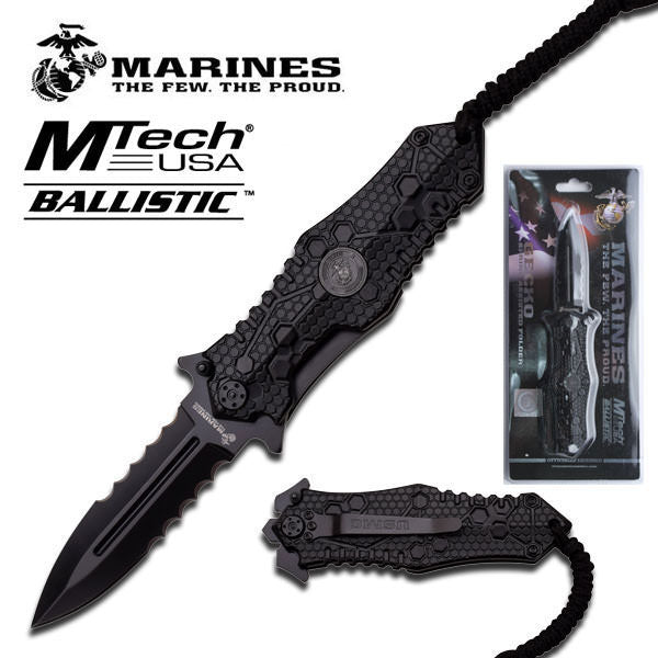 Mtech Ballistic US Marines The Few The Proud Spring Assisted Folding Knife