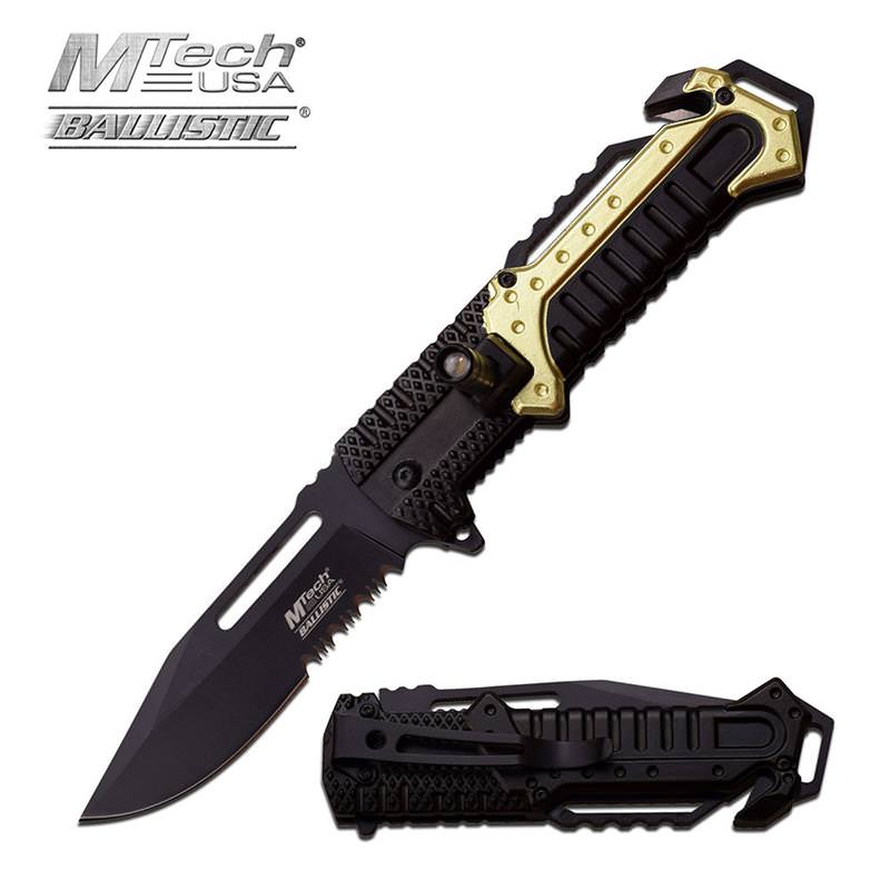Green Aluminum Tactical Rescue Assisted Opening Knife
