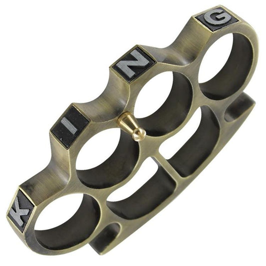 Money is King Champagne Paperweight Knuckle Buckle