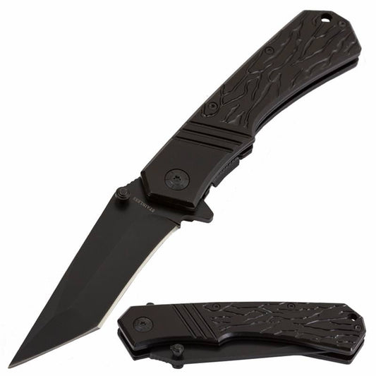 Spring Assisted Open TACTICAL TANTO Folding Knife