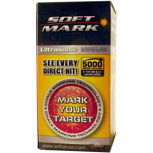 Soft Air Soft Mark .12g Marking 6MM BB's - 5,000ct ( Fluo Yellow )