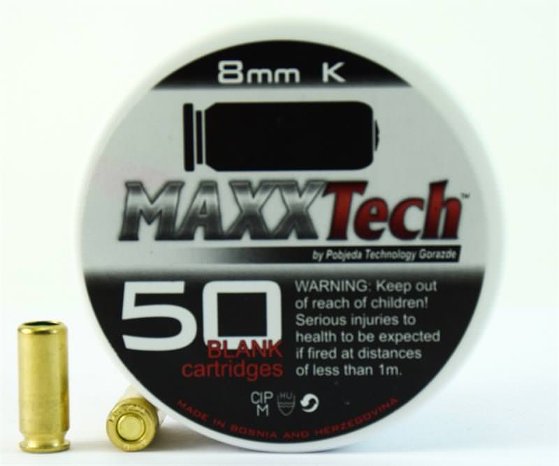 Cal. 8 MM Extra Loud Blank Gun Ammunition 50 Pack