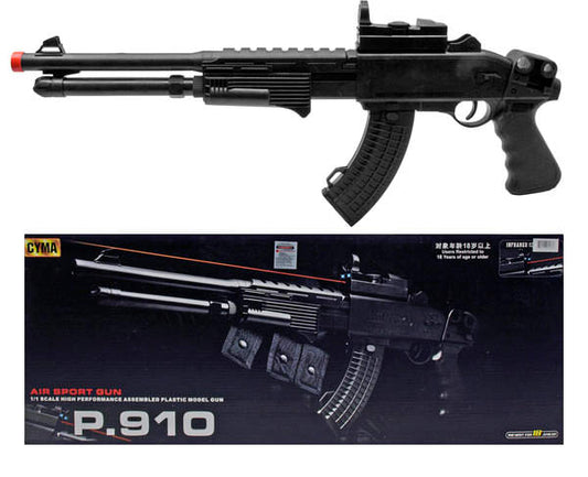 P910 Spring Airsoft TACTICAL PUMP Shotgun / Rifle - LED + LASER 220 fps