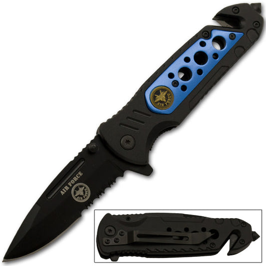Air Force Tactical Rescue Spring Assisted Knife