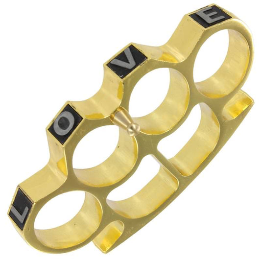 A Lover Not A Fighter Knuckle Buckle Gold