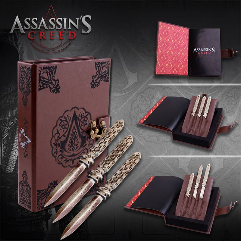 Assassin Creed Aguilar 3 Pc Throwing Knives Set Replica Official Licensed