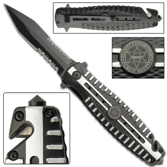 Arsenal Spring Assist Sheriff Tactical Rescue Police Knife