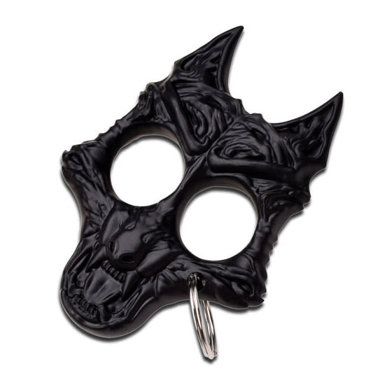 Black Wolf Self Defense Keychain Knuckle