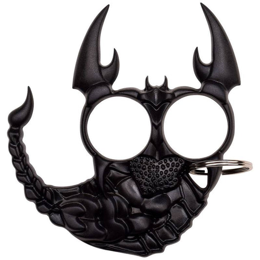 Scorpion Self Defense Finger Knuckle Keychain Black