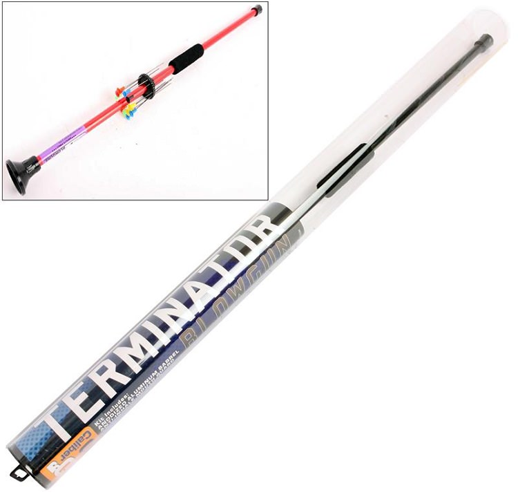 24 Inch .40 Calibre 1 pc. Terminator Blowgun Red in Plastic Tube Packaging