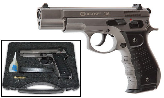 Blow C06 9MM Blank Firing Gun Fume Finish Starter Pistol