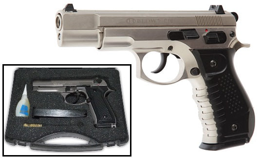 Blow C06 9MM Blank Firing Gun Satin Finish Starter Pistol