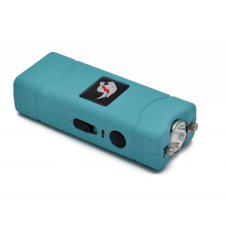Blue MAX POWER Rechargeable Mini Stun Gun With LED Light