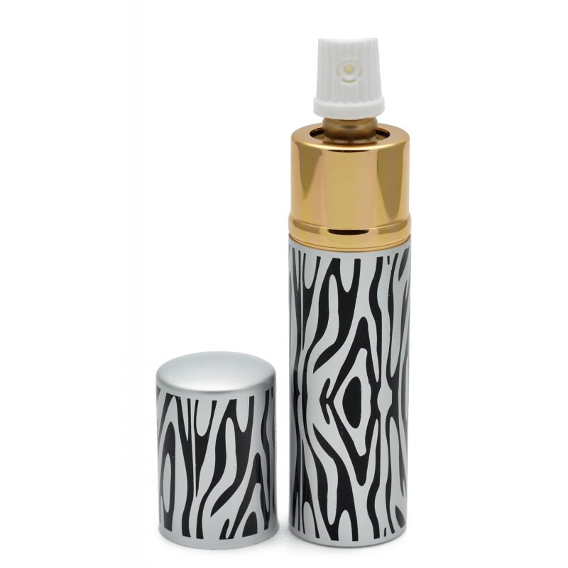 Black Zebra Print Lipstick Pepper Spray Women Discreet For Personal Security
