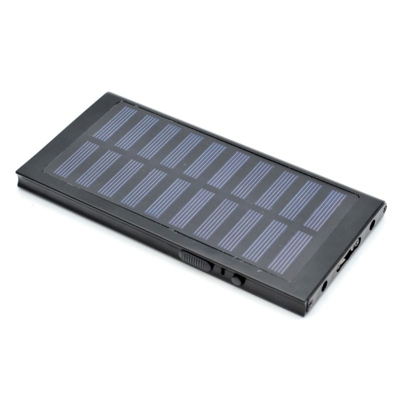 Black Survival 3 In 1 Solar Rechargeable Stun Gun, Flashlight & Power Bank