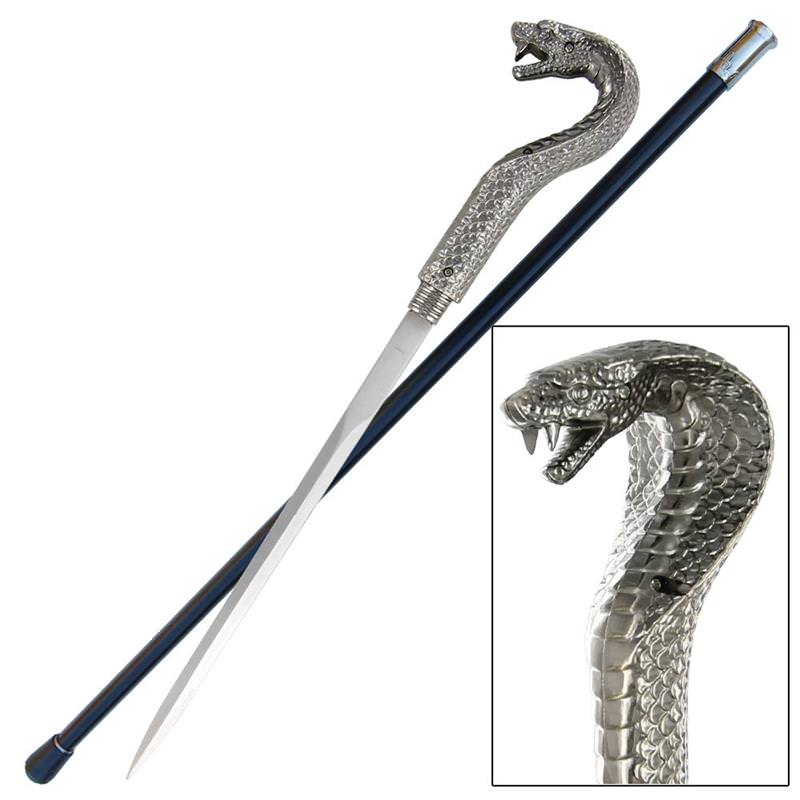 Striking Cobra Sword Cane