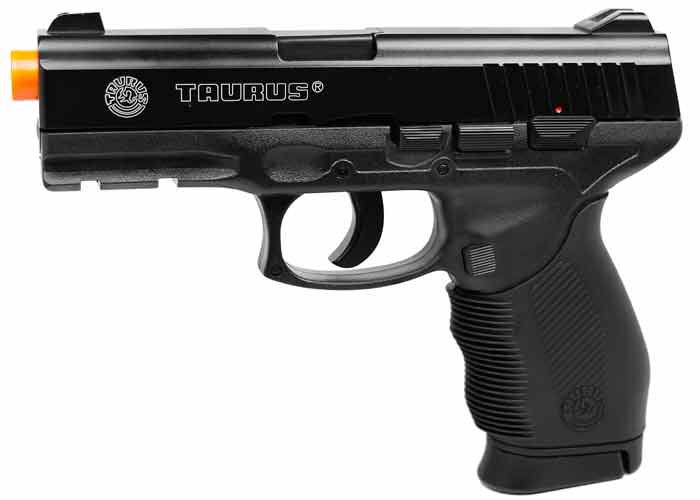 394 FPS Airsoft Licensed TAURUS PT 24/7 CO2 Semi-Automatic Elite Pistol