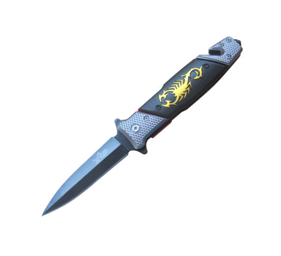 Scorpion Rescue Dagger Style Spring Assisted Opening Knife