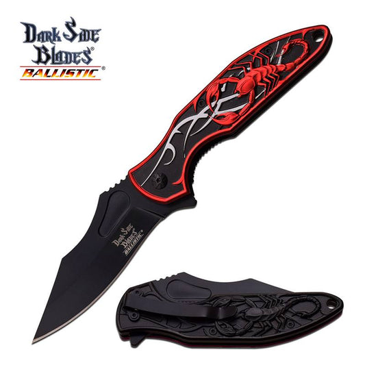 Red Scorpion Tactical Hunting Rescue Spring Assist Knife