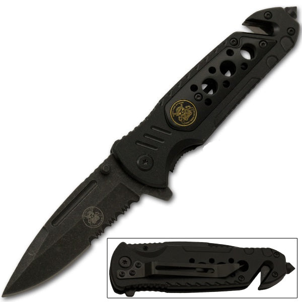 Don't Tread On Me Tactical Rescue Spring Assisted Knife