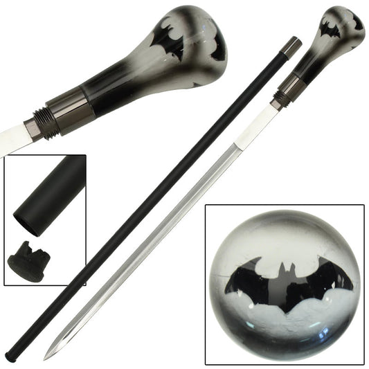 Dark Knight Avenger Removable Blade Midnight Sword Cane