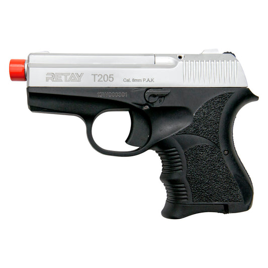 Retay T205 Model 8MM Front Firing Blank Gun Nickel Finish