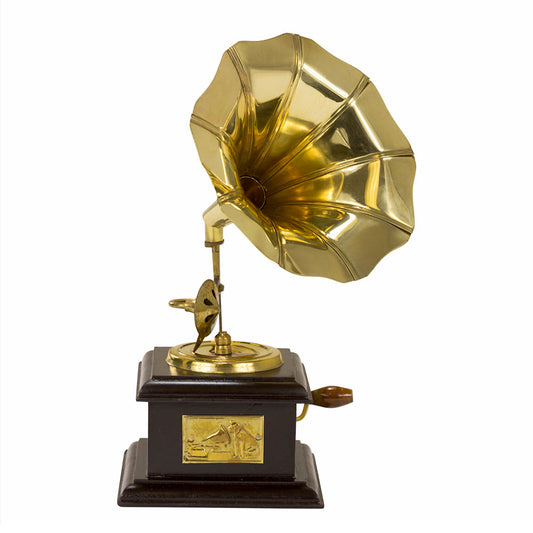Miniature Reproduction Gramophone Unique Decoration 9" x 5" x 5"