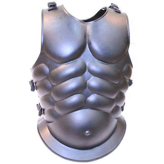 Medieval Roman Greek Muscle Body Armor Cuirass Black 16 Guage Steel