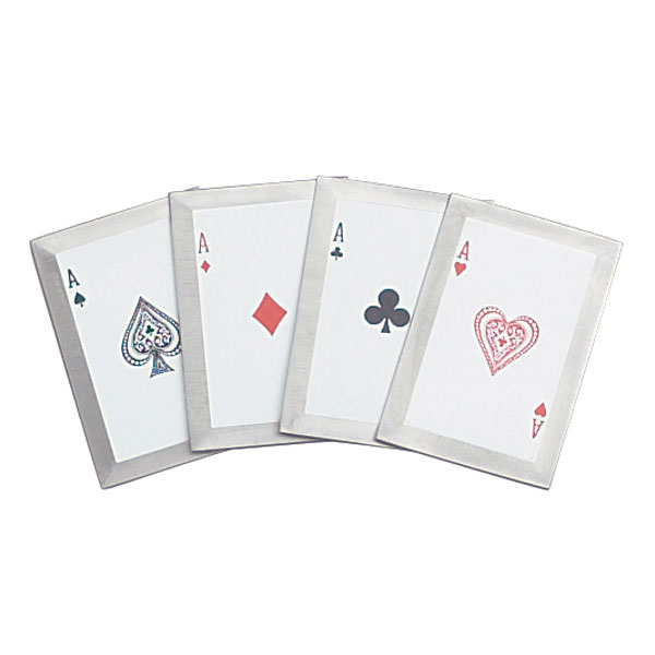 4pc Throwing Card Set with Four of a Kind Ace Graphics
