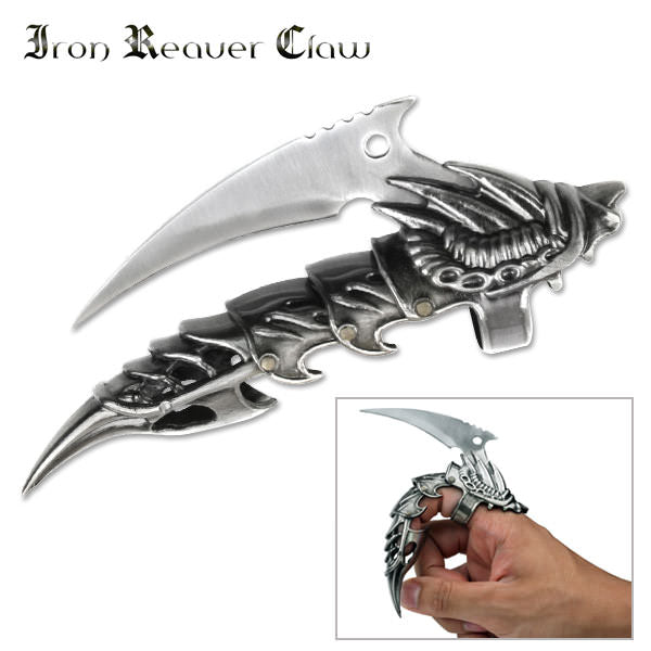 Black Iron Reaver Claw Finger Armor Knife