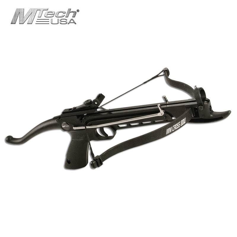 MTech USA Fiberglass 80 LB Draw Weight Self-Cocking Pistol Crossbow