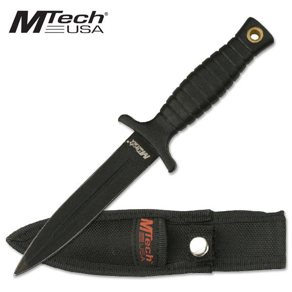 7 Inch 440 Stainless Steel Teflon Coat Blood Groove Boot Knife
