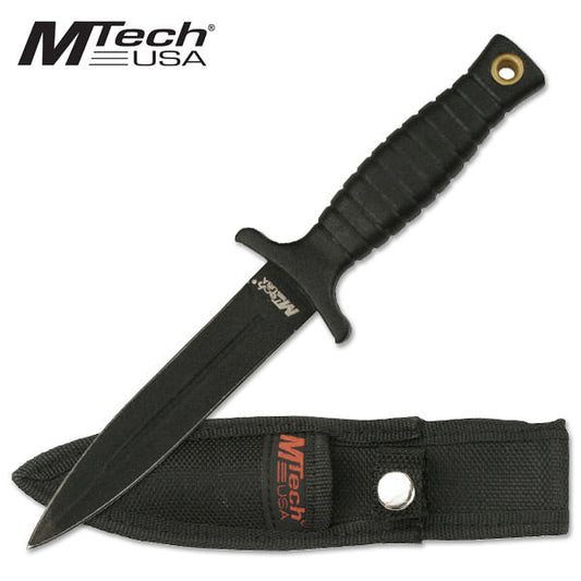 7 Inch 440 Stainless Steel Teflon Coat Blood Groove Boot Knife