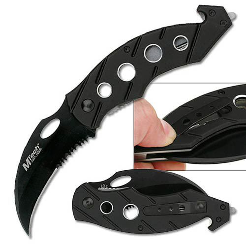 Karambit Black Hawk Blade Tactical Rescue Folding Pocket Knife