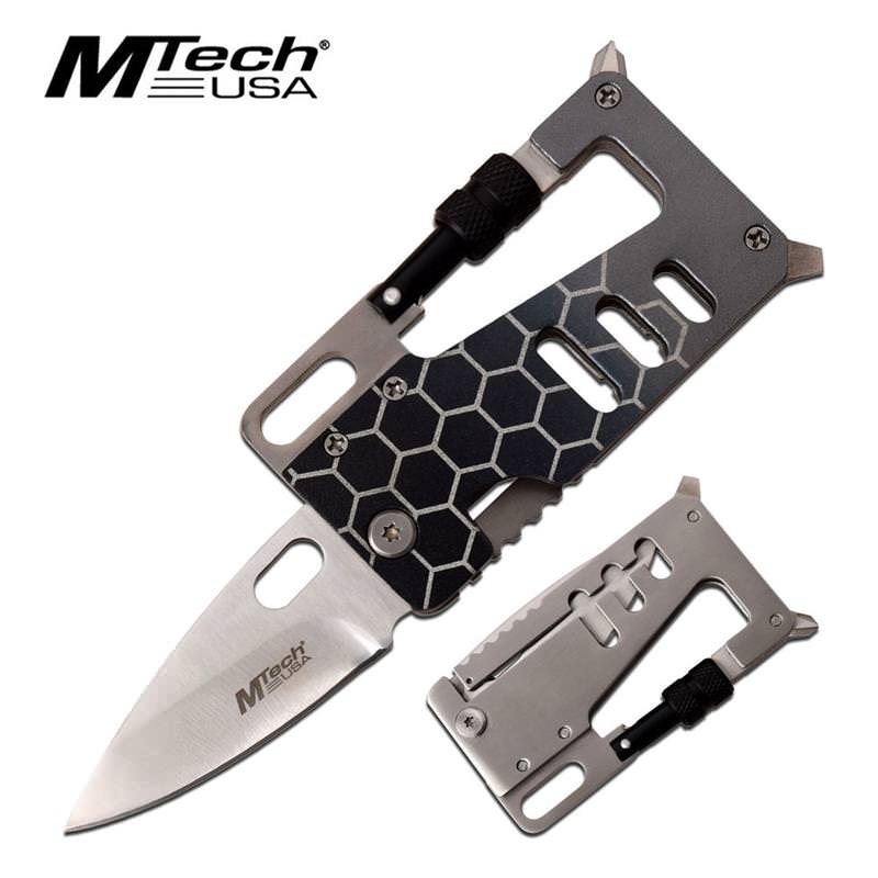 Wallet Style Folding Knife Multi Tool Tactical Survival EDC KIT