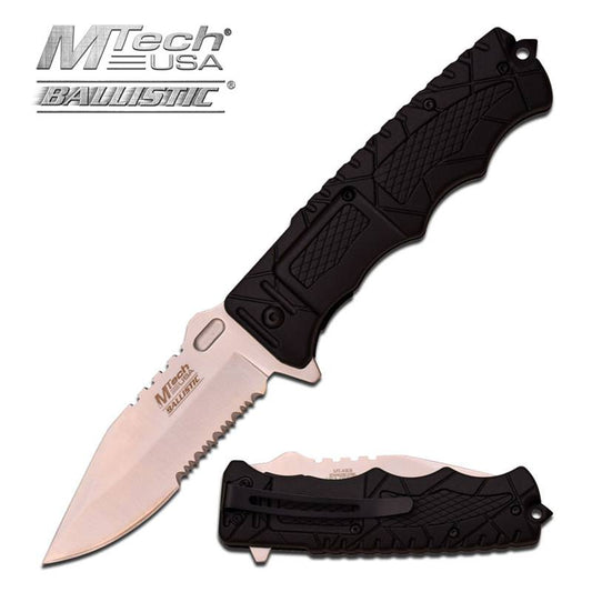 Mtech Serrated Rescue Folder Assisted Opening Pocket EDC Knife
