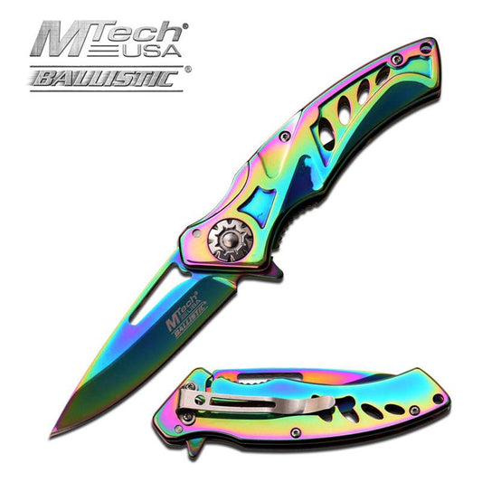 Mtech Assisted Open Vibrant Titanium Pocket Knife