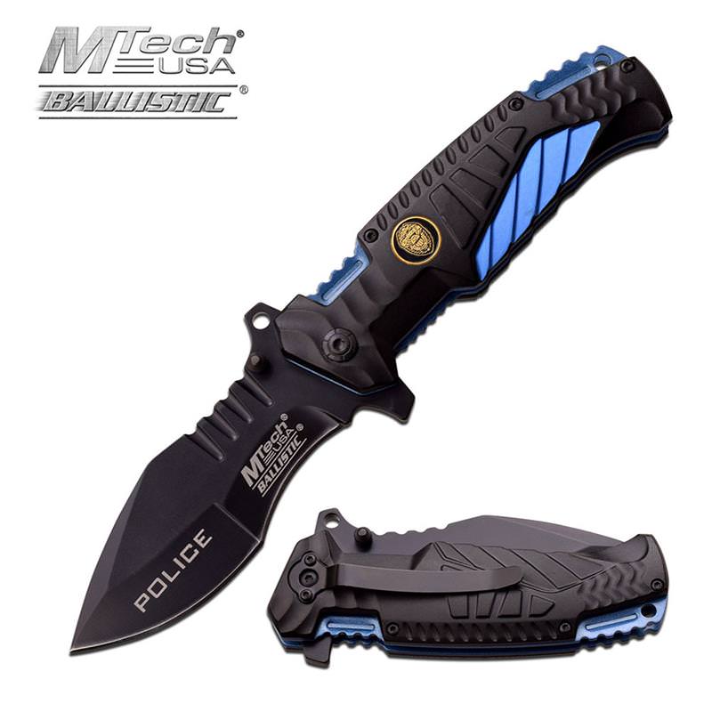 MTech USA 4.75 Inch Closed Police Spring Assisted Opening Knife